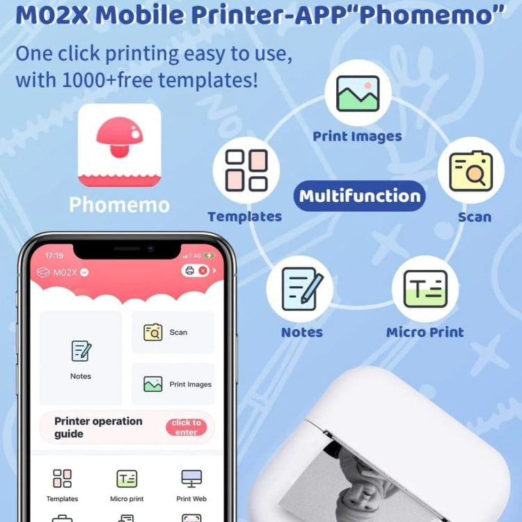 Phomemo M02X Stampante termica Bluetooth portatile