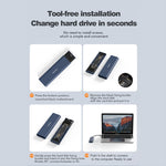 Blueendless M2815SN Box esterno SSD M.2 USB Type-C 3.1