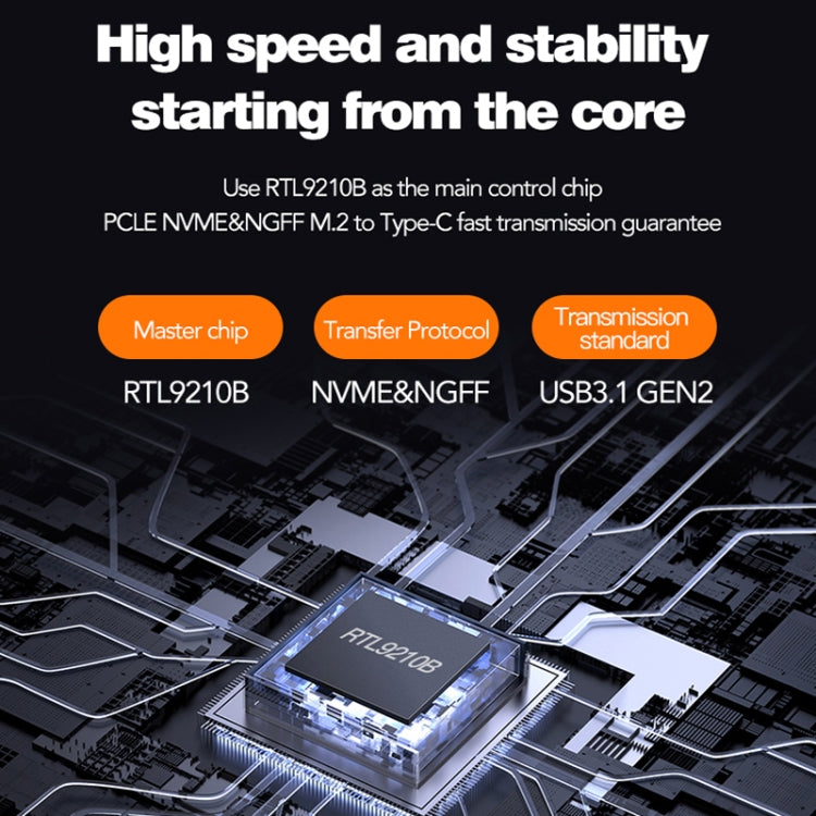 Blueendless M2815SN Box esterno SSD M.2 USB Type-C 3.1