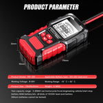 Tester di capacità di tensione della batteria per motociclette FOXSUR, Red