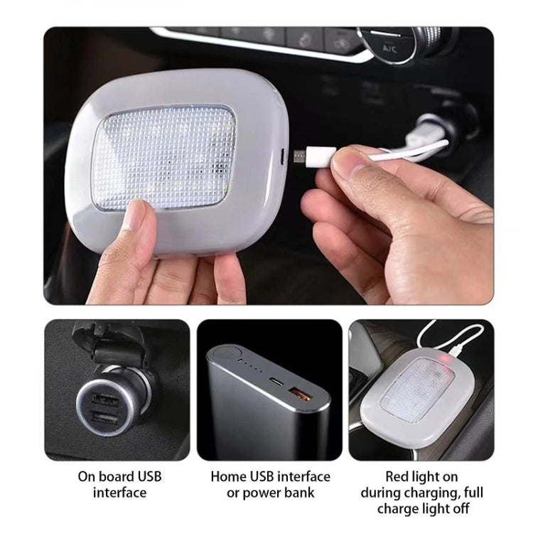 Luce LED per lettura magnetica sul tetto con ricarica USB per auto