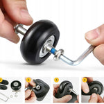 Ruote sostitutive per valigie e bagagli Ruote girevoli a basso rumore, 43mm x 18mm, 50mm x 18mm, 54mm x 18mm, 40 x 18mm