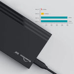 SSD esterno per laptop senza attrezzi Blueendless MR23S SATA da 2,5 pollici per disco rigido mobile, USB3.0, Type-C