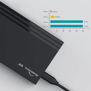 SSD esterno per laptop senza attrezzi Blueendless MR23S SATA da 2,5 pollici per disco rigido mobile, USB3.0, Type-C