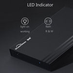 SSD esterno per laptop senza attrezzi Blueendless MR23S SATA da 2,5 pollici per disco rigido mobile, USB3.0, Type-C