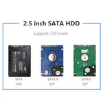 SSD esterno per laptop senza attrezzi Blueendless MR23S SATA da 2,5 pollici per disco rigido mobile, USB3.0, Type-C