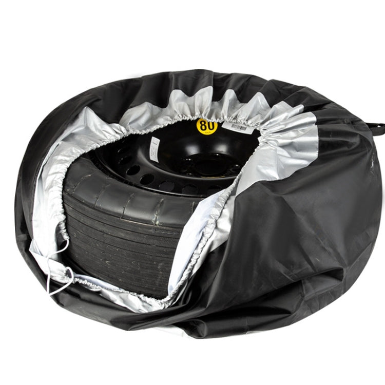 Copertura protettiva per pneumatici impermeabile resistente allo sporco per auto in tessuto Oxford 210D, 65x37cm, 80x47cm, 4pcs 65x37cm, 4pcs 80x47cm