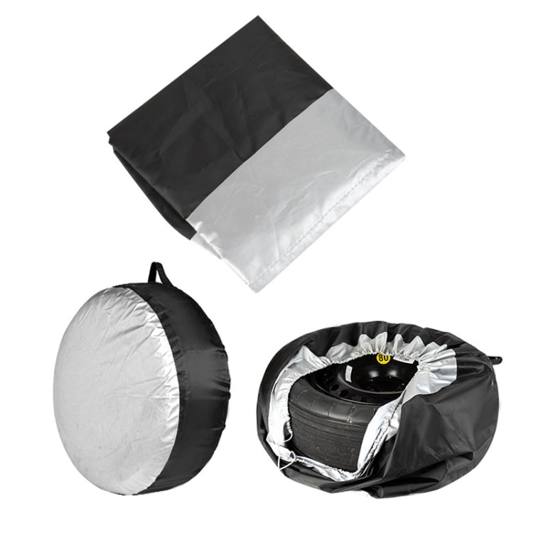 Copertura protettiva per pneumatici impermeabile resistente allo sporco per auto in tessuto Oxford 210D, 65x37cm, 80x47cm, 4pcs 65x37cm, 4pcs 80x47cm