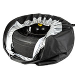 Copertura protettiva per pneumatici impermeabile resistente allo sporco per auto in tessuto Oxford 210D, 65x37cm, 80x47cm, 4pcs 65x37cm, 4pcs 80x47cm