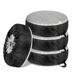 Copertura protettiva per pneumatici impermeabile resistente allo sporco per auto in tessuto Oxford 210D, 65x37cm, 80x47cm, 4pcs 65x37cm, 4pcs 80x47cm