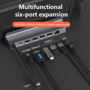 Per Steam Deck/ROG Blueendless DS601 Type-C Console di gioco Base HUB Docking Station, 6-in-1 DS601