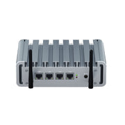 HYSTOU P09B-J4125-4L 8 GB DDR4 + 128 GB SSD Computer industriale Percorso morbido da mini console server HTPC multi-rete 2.5G, With EU Adapter, With US Adapter, With UK Adapter