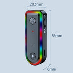 Q3 Adattatore audio per auto con ricevitore audio Bluetooth RGB 2 in 1 RGB, Q3