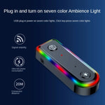 Q3 Adattatore audio per auto con ricevitore audio Bluetooth RGB 2 in 1 RGB, Q3