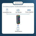 Q3 Adattatore audio per auto con ricevitore audio Bluetooth RGB 2 in 1 RGB, Q3