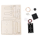 Kit di materiali per esperimenti scientifici con bobina elettromagnetica fatti a mano per alunni con motori CC fai-da-te