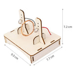 Kit di materiali per esperimenti scientifici con bobina elettromagnetica fatti a mano per alunni con motori CC fai-da-te