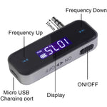 FM-01 Trasmettitore FM audio musicale da 3,5 mm Mini lettore MP3 per auto wireless, FM-01
