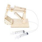 Escavatore idraulico in legno Alunni Fai da te Tecnologia Piccola produzione Esperimento scientifico Materiali, Wooden Hydraulic Excavator