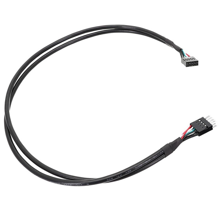 Cavo di prolunga USB 2.0 da 9 pin per scheda madre Cavo a doppia schermatura 26 AWG, 20cm, 30cm, 50cm, 60cm