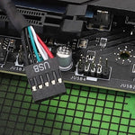 Cavo di prolunga USB 2.0 da 9 pin per scheda madre Cavo a doppia schermatura 26 AWG, 20cm, 30cm, 50cm, 60cm