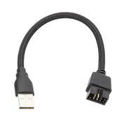 Cavo adattatore USB-A maschio a 9 pin della scheda madre integrato per dati RGB e porta U esterna, USB-A Male To 9Pin