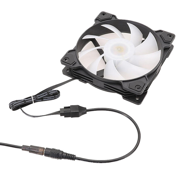 Adattatore di alimentazione DC5521 al cavo della ventola a 4 pin per custodia del computer da 12 V, DC5521 To 12V 4Pin
