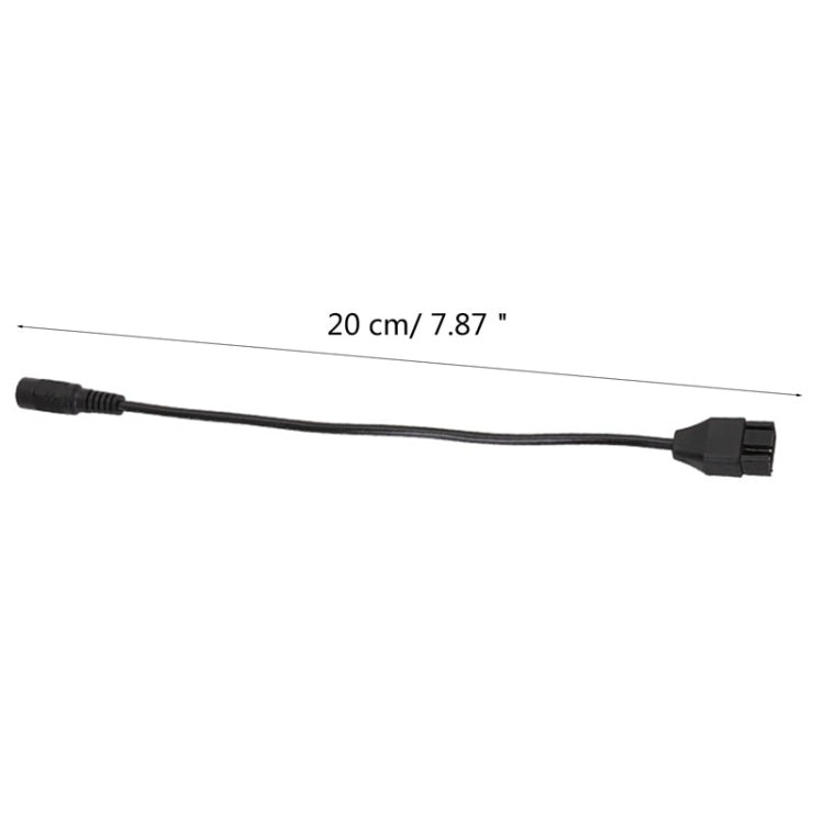 Adattatore di alimentazione DC5521 al cavo della ventola a 4 pin per custodia del computer da 12 V, DC5521 To 12V 4Pin