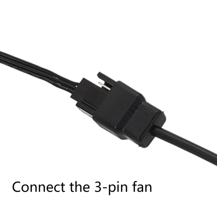 Adattatore di alimentazione DC5521 al cavo della ventola a 4 pin per custodia del computer da 12 V, DC5521 To 12V 4Pin
