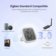Collegamento di monitoraggio in tempo reale del sensore intelligente LCD da 2,5 pollici SONOFF SNZB-02D