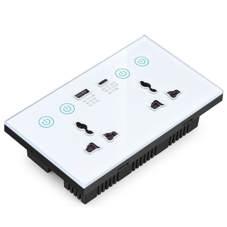 Presa smart con interruttore e doppia porta USB Tipo C