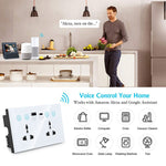 Presa smart con interruttore e doppia porta USB Tipo C