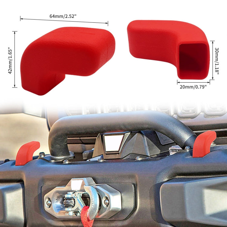 Per 07-23 Jeep Wrangler JK/JL/JT Copertura del gancio del rimorchio del paraurti anteriore