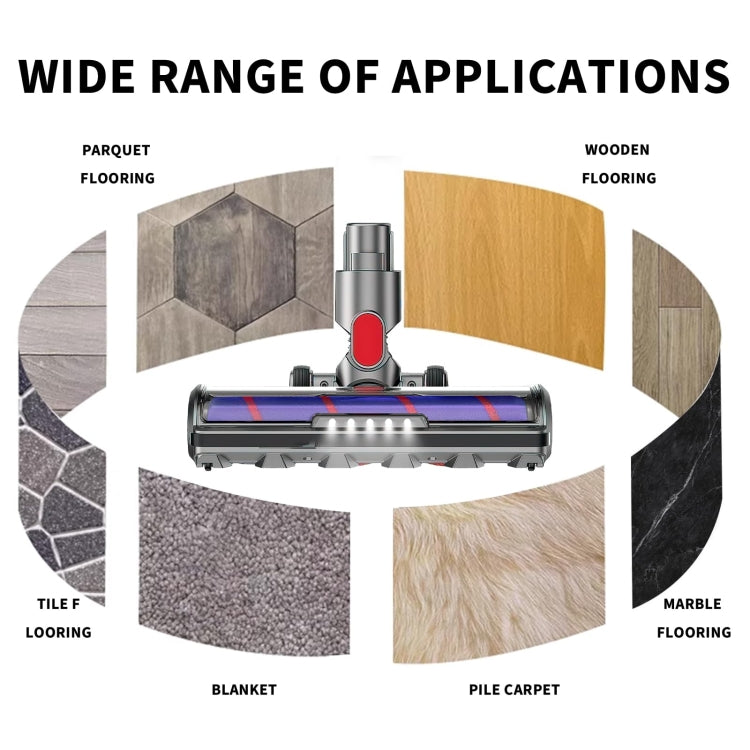 Testa spazzola per Dyson V7 V8 V10 V11 con luce LED