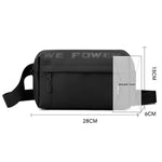WEPOWER Borsa a tracolla singola casual da uomo Borsa a tracolla stile funzionale