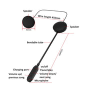 Bluetooth 5.3 Cuffie per casco da motociclista Cuffie stereo da equitazione con riduzione del rumore intelligente, JK09