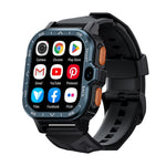 LOKMAT APPLLP 4 MAX Smart Watch Bluetooth con scheda Wi-Fi di rete completa Android 8.1 da 2,02 pollici, 2G+16G(Navy Blue), 2G+16G(Silver)