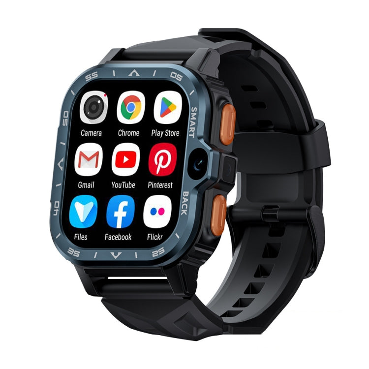 LOKMAT APPLLP 4 MAX Smart Watch Bluetooth con scheda Wi-Fi di rete completa Android 8.1 da 2,02 pollici, 2G+16G(Navy Blue), 2G+16G(Silver)