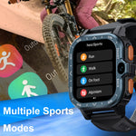 LOKMAT APPLLP 4 MAX Smart Watch Bluetooth con scheda Wi-Fi di rete completa Android 8.1 da 2,02 pollici, 2G+16G(Navy Blue), 2G+16G(Silver)