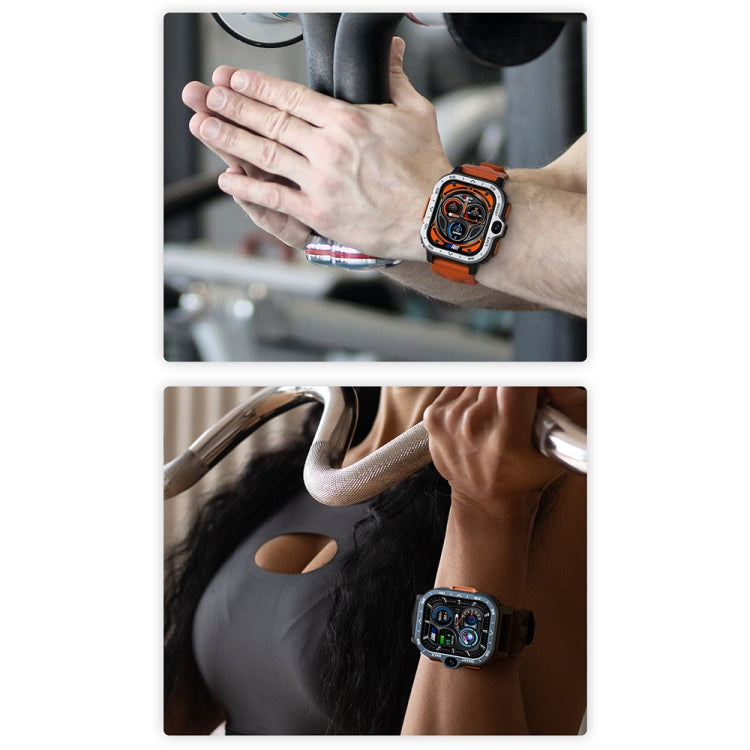 LOKMAT APPLLP 4 MAX Smart Watch Bluetooth con scheda Wi-Fi di rete completa Android 8.1 da 2,02 pollici, 2G+16G(Navy Blue), 2G+16G(Silver)