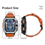 LOKMAT APPLLP 4 MAX Smart Watch Bluetooth con scheda Wi-Fi di rete completa Android 8.1 da 2,02 pollici, 2G+16G(Navy Blue), 2G+16G(Silver)