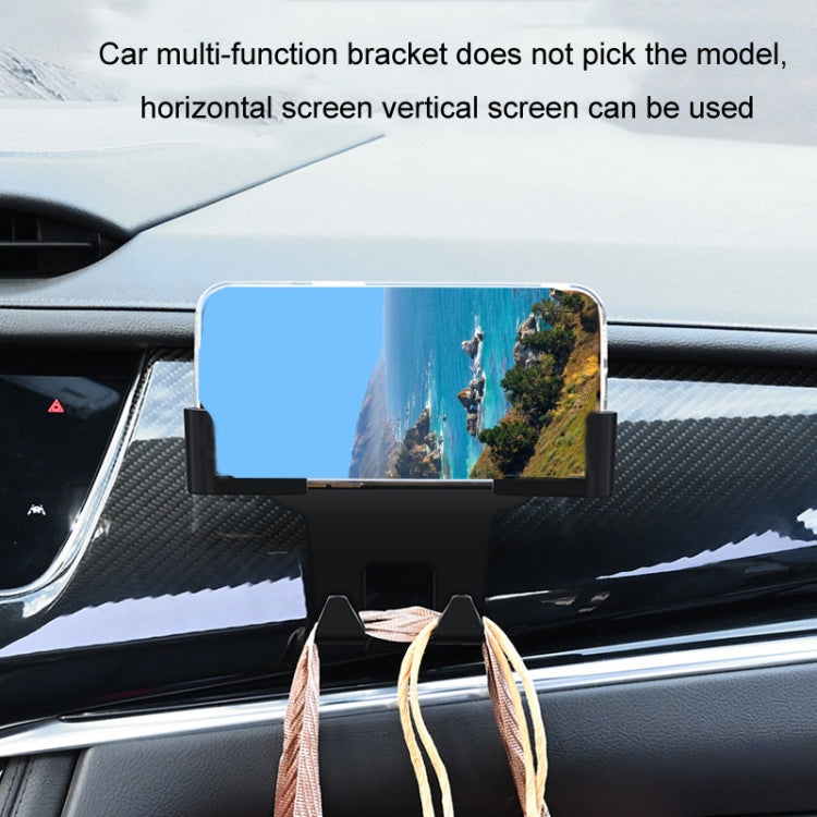 Gancio portaoggetti per poggiatesta posteriore porta cellulare multifunzionale per auto