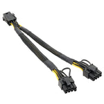 Set di schede grafiche da 6 pin a doppia scheda grafica da 8 pin, adattatore per cavo di alimentazione da uno a due, 6Pin To Dual 8Pin