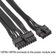 Per EVGA 10Pin / 18Pin a 24Pin Cavo piatto Modulo cavo Scheda grafica Blocco cavo, 60cm For EVGA