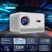 Proiettore M10 Plus 1280x720P 2.4G/5G WIFI Bluetooth 5.2 Sistema Android 11 Home Cinema, US Plug, AU Plug, UK Plug, EU Plug