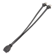 Cavo da pannello USB 3.0 della scheda madre Cavo piatto dati anteriore da 19 pin a doppia porta A femmina, 30cm, 50cm, 80cm