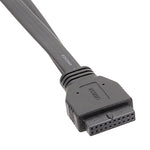 Cavo da pannello USB 3.0 della scheda madre Cavo piatto dati anteriore da 19 pin a doppia porta A femmina, 30cm, 50cm, 80cm