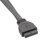 Cavo da pannello USB 3.0 della scheda madre Cavo piatto dati anteriore da 19 pin a doppia porta A femmina, 30cm, 50cm, 80cm