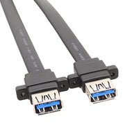 Cavo da pannello USB 3.0 della scheda madre Cavo piatto dati anteriore da 19 pin a doppia porta A femmina, 30cm, 50cm, 80cm