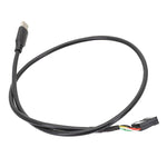 Cavo dati dritto doppia schermatura USB da 9 pin a tipo C della scheda madre, 50cm Straight